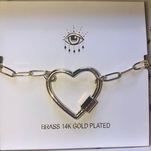 Brass 14k gold plated bracelet